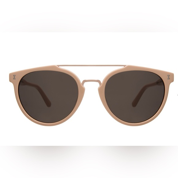 Illesteva Light Pink Sunglasses with Brown Case - Picture 8 of 9